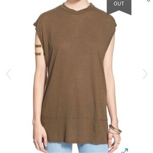 Free People Muscle Tank Olive green Small